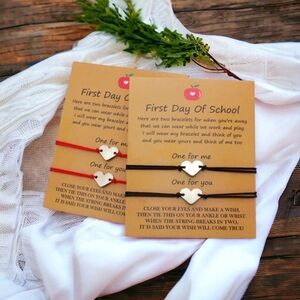 Back to School Wish Bracelet - Perfect 1st Day Gift! Brand New!